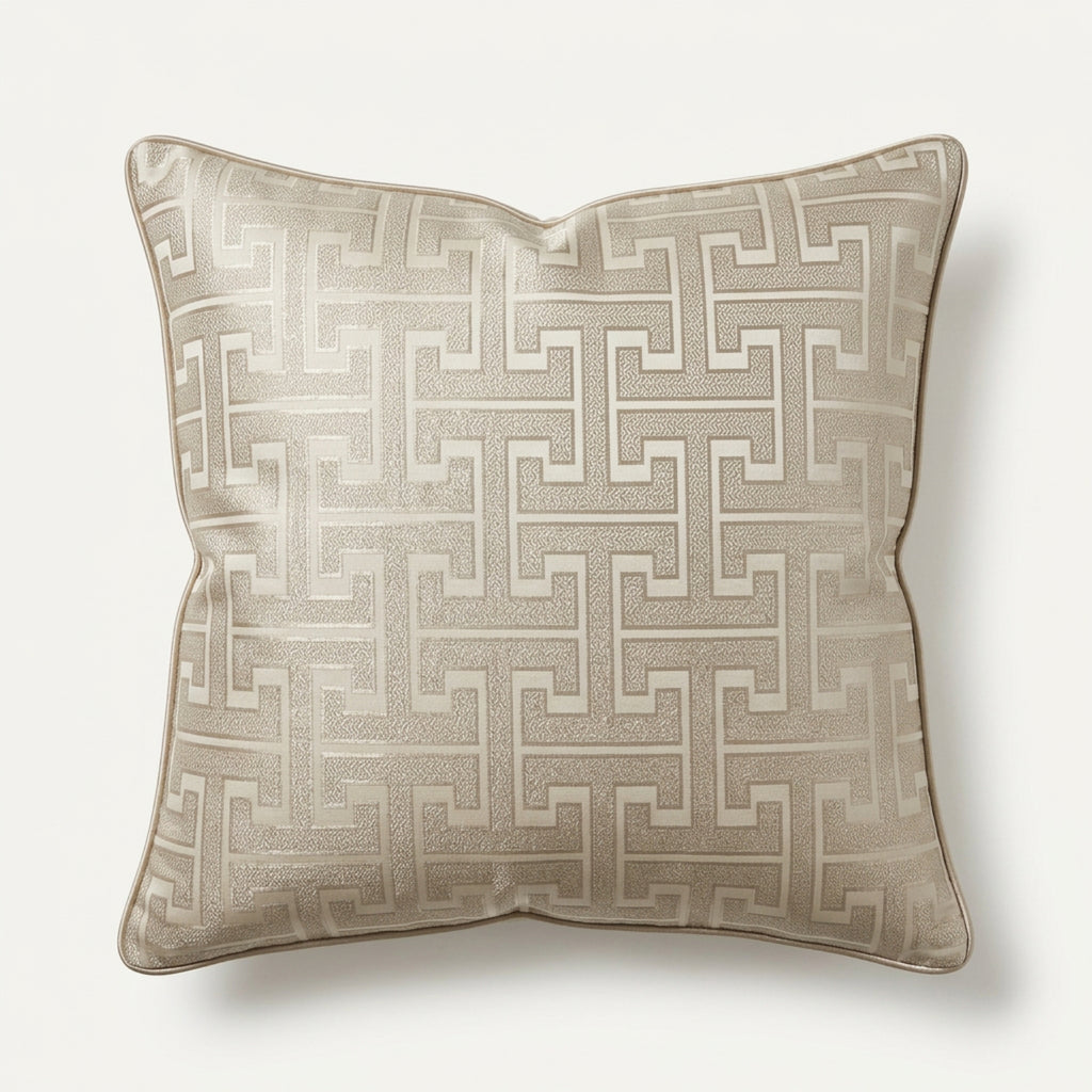 Luxury Design Cream Filled Cushion – 60 × 60cm