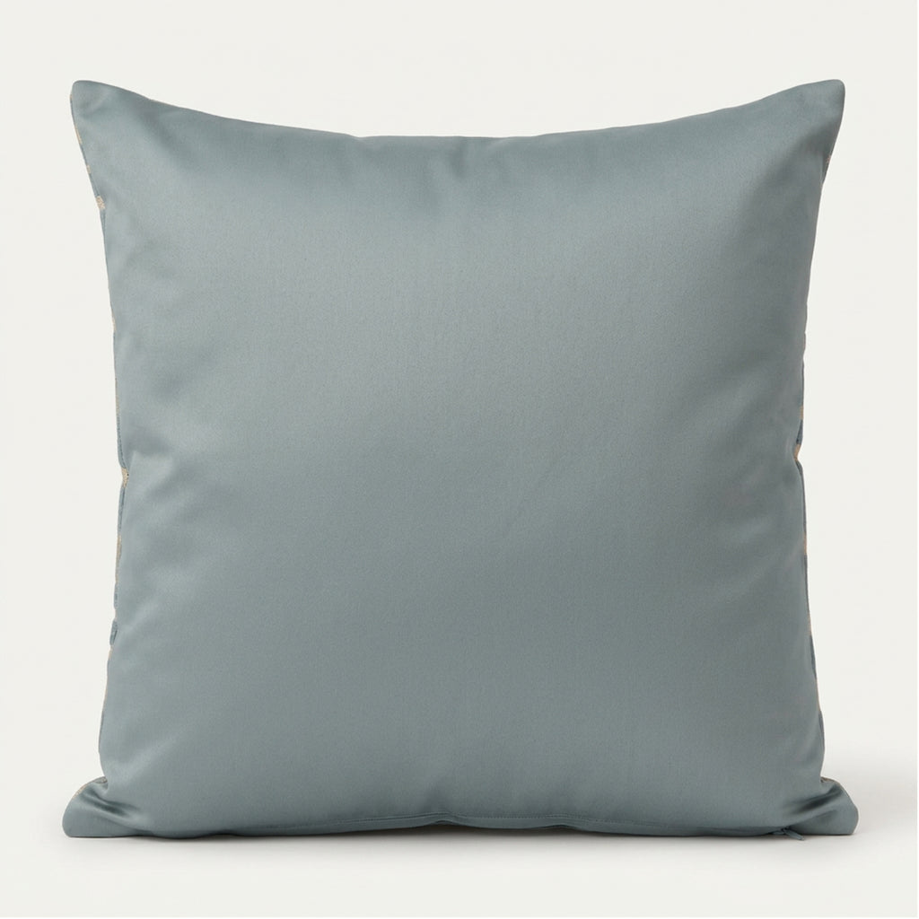 Maze Teal & Cream Filled Cushion – 60 × 60 cm