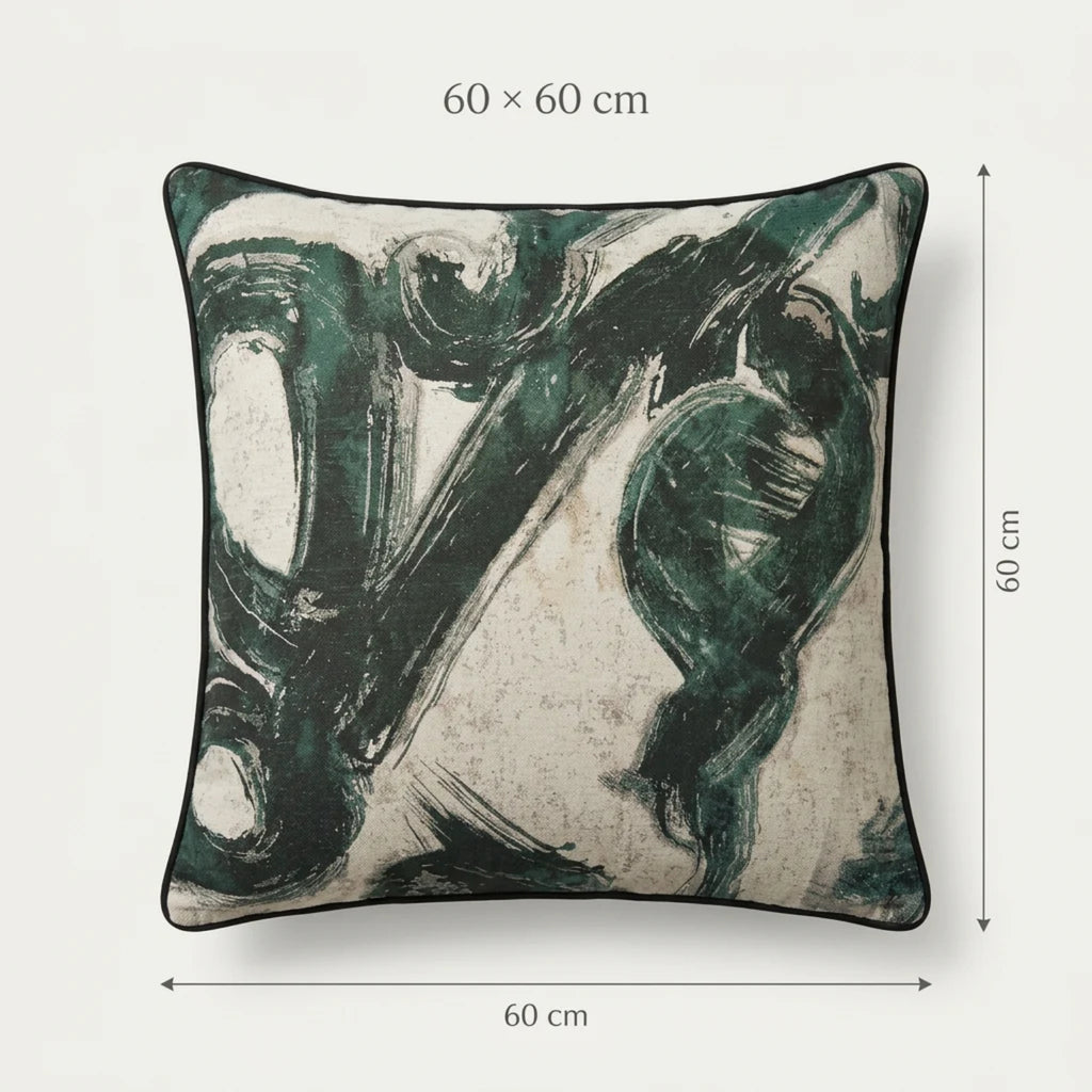 Modern Abstract Filled Cushion – 60 × 60cm