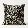 Black Leopard Print Filled Cushion – 60 × 60 cm