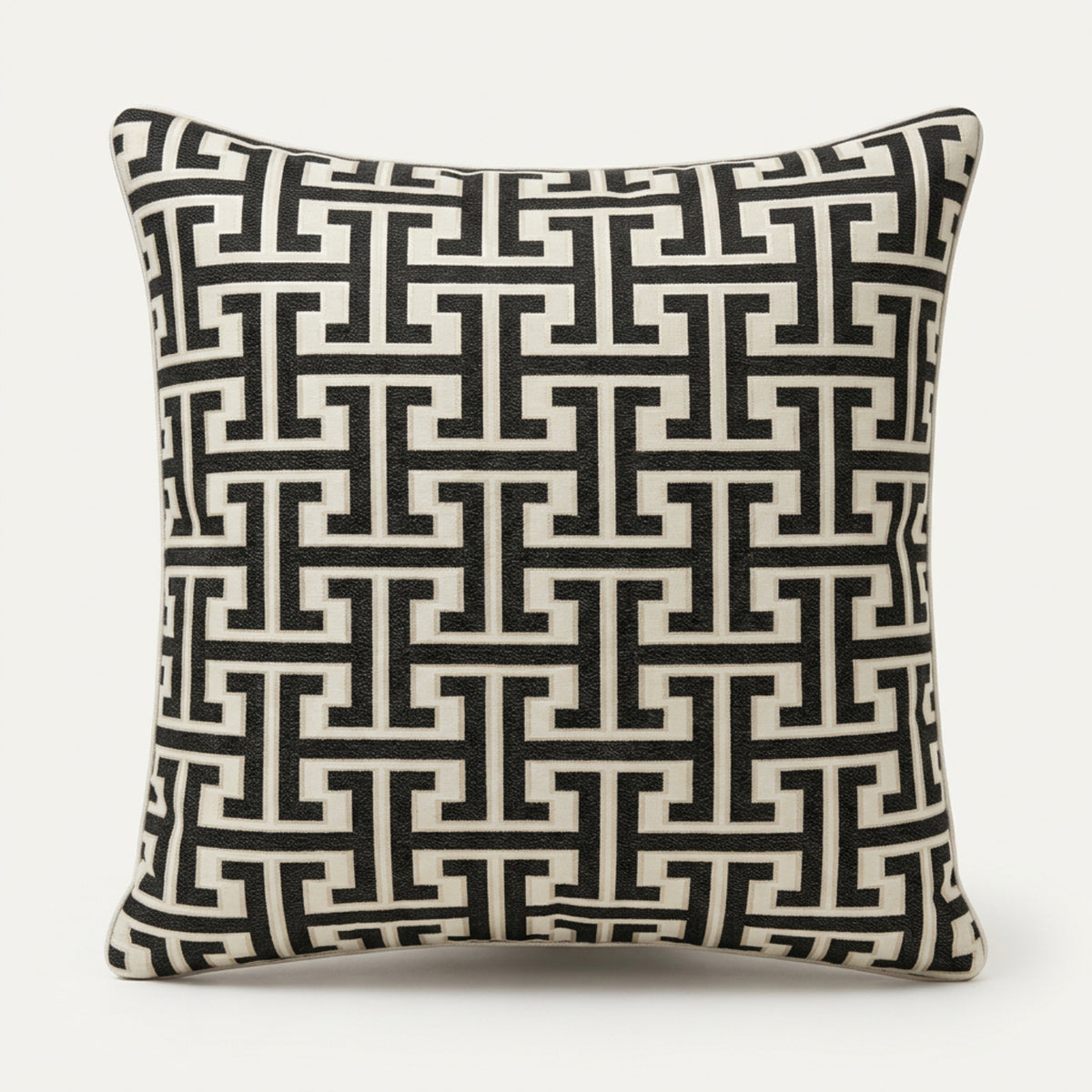 Tapestry Charcoal & Cream Filled Cushion – 60 x 60cm