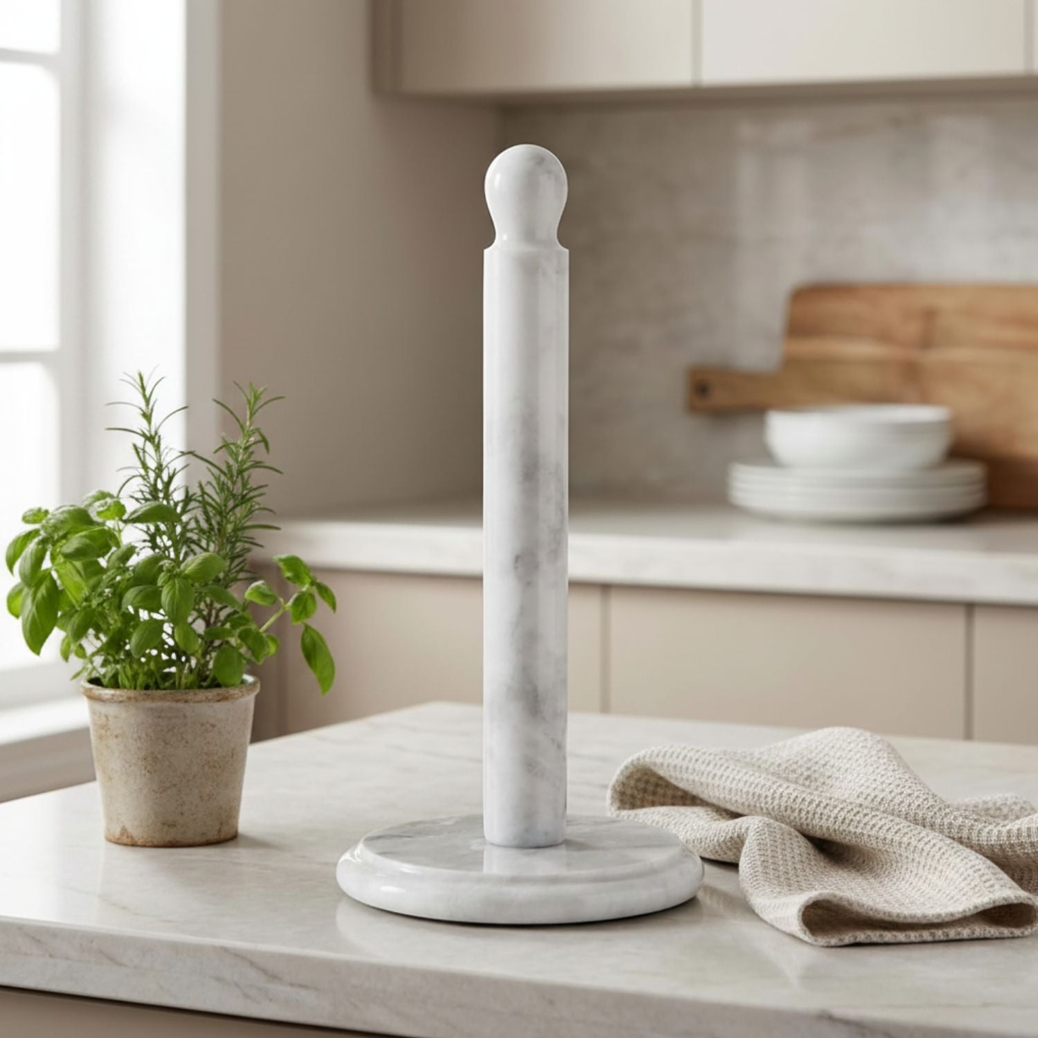 Marble Paper Towel Holder Kitchen Dining