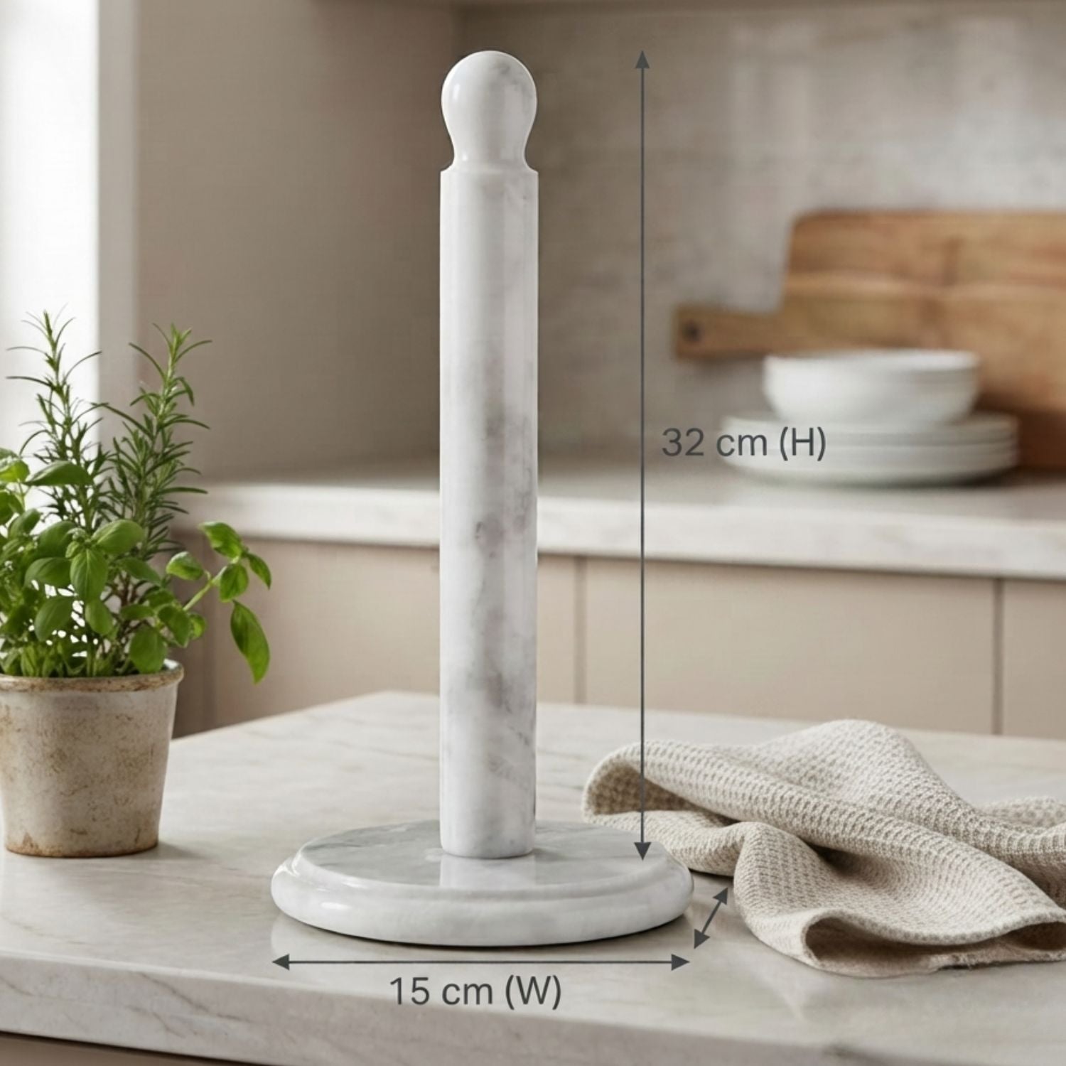 Marble Paper Towel Holder Kitchen Dining
