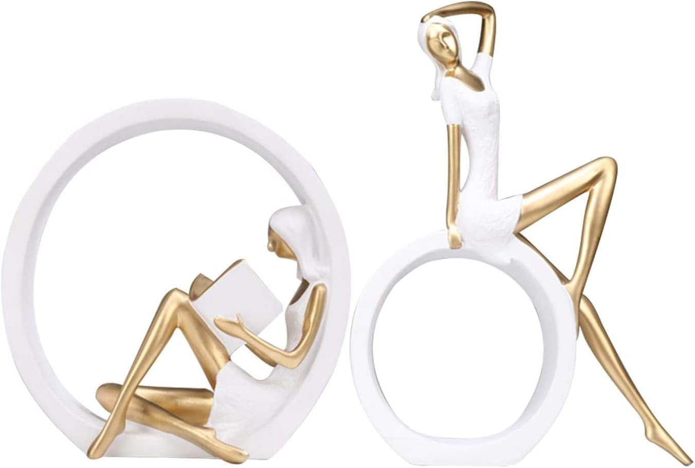 Size reference showing both figurines at 22cm and 30.5cm height
