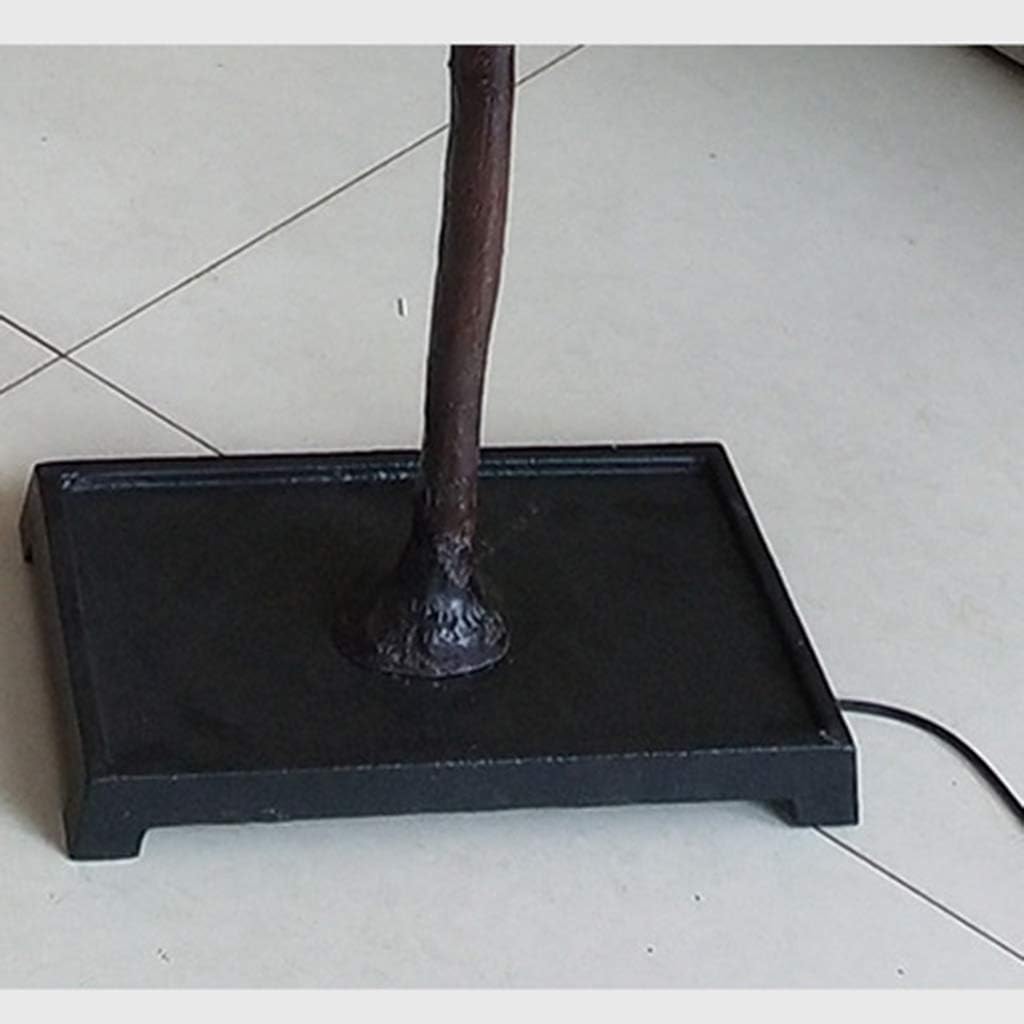 Branch Lantern Floor Lamp in zen living room with artwork