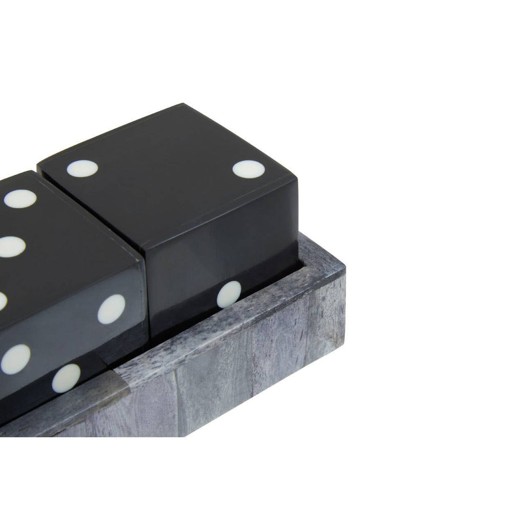 Luxury Churchil Game Dice Set with Bone Inlay Tray