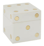 Ivory & Gold Dice Box Set
