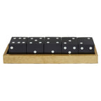 Luxury Black and Gold Dice Set - side view