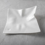 Sculptural Wave Ceramic Dinner Plate