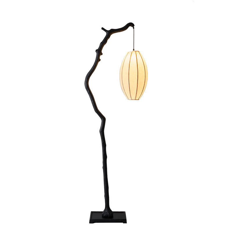 Branch Lantern Floor Lamp lifestyle shot in cosy interior