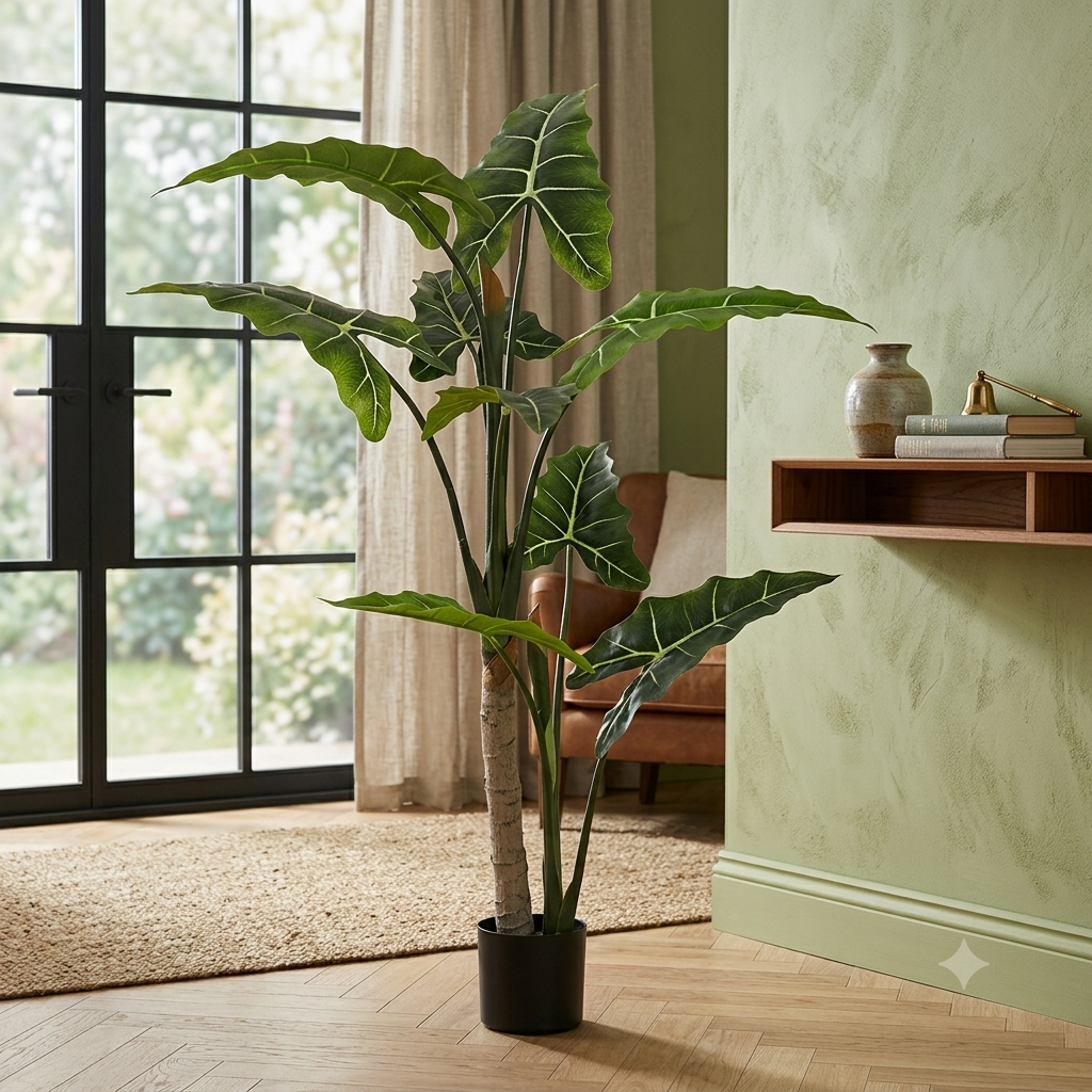 160cm Blooming Artificial Faux Alocasia Plant