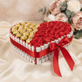 Heart Shape Ferrero Rocher Chocolate Hamper 20cm