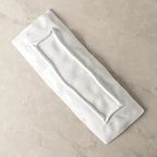 Crumple Texture Rectangle Ceramic Serving Fine Dine Tray
