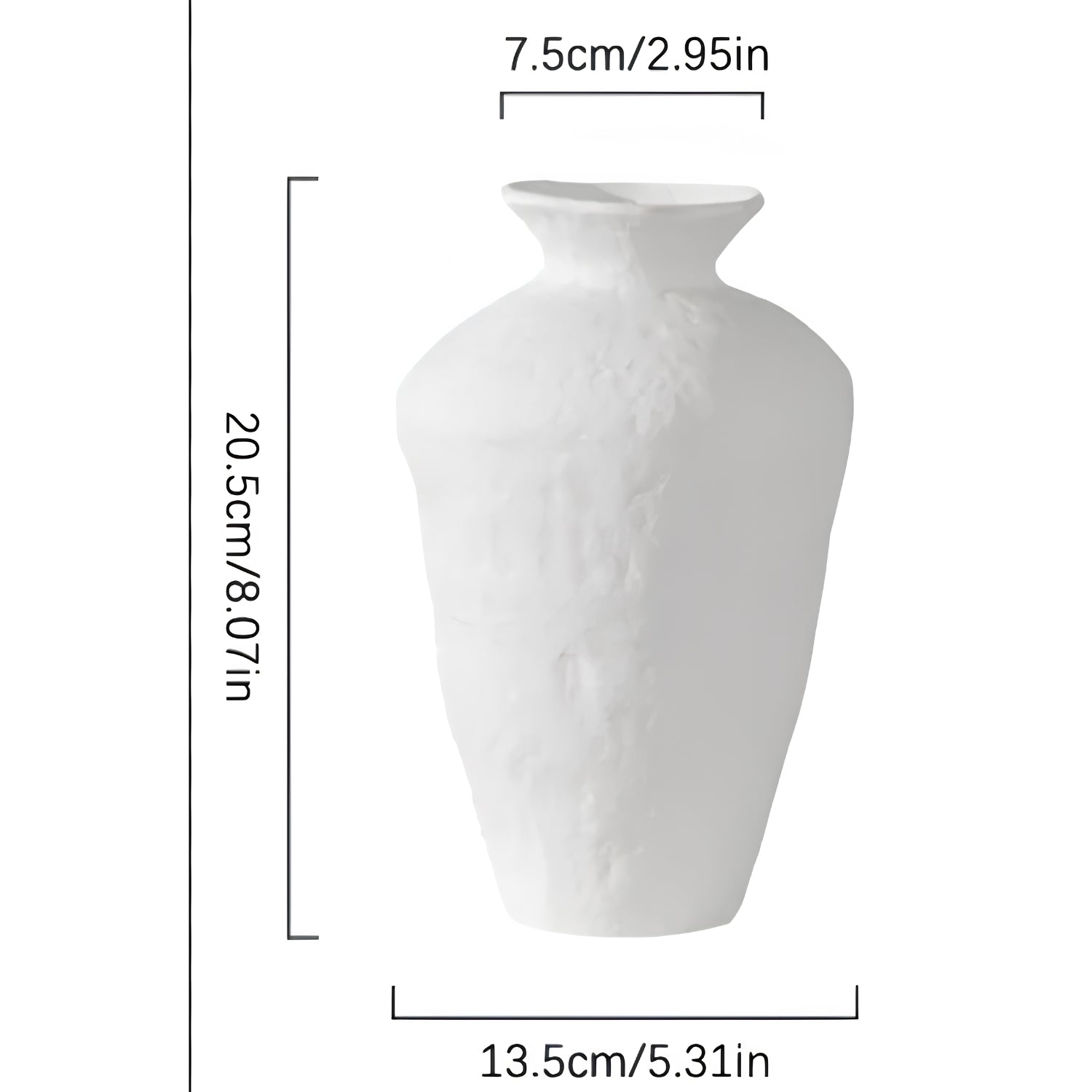 Handmade Glazed Finish Ceramic Vase