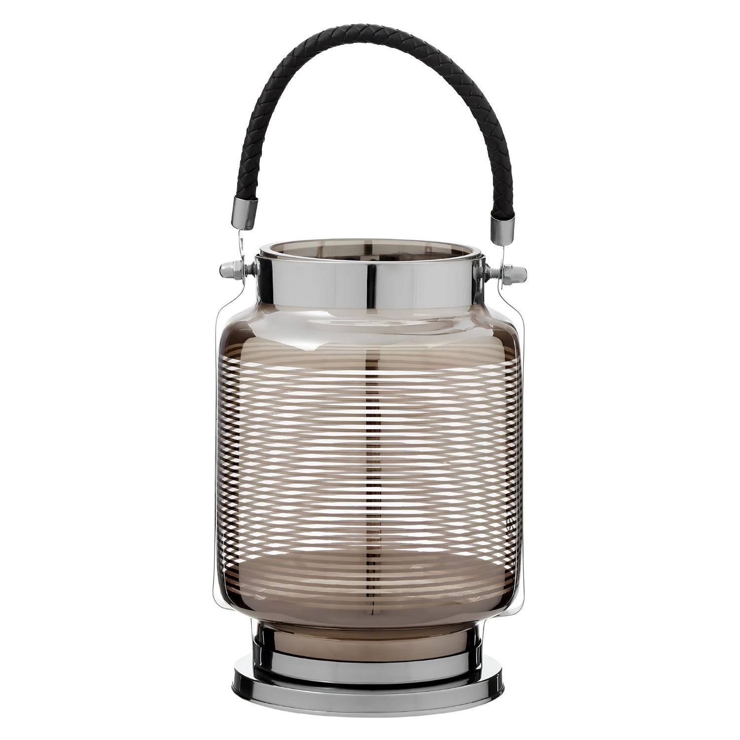 Small Nickel Stripe Lantern - detail view