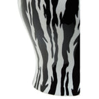 Black & White Zebra Print Ceramic Ginger Jar