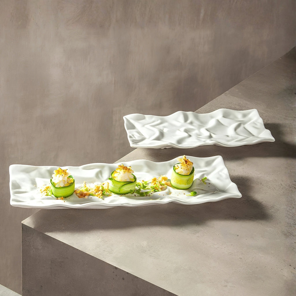 Rectangle Ceramic Serving Fine Dine Sushi Tray