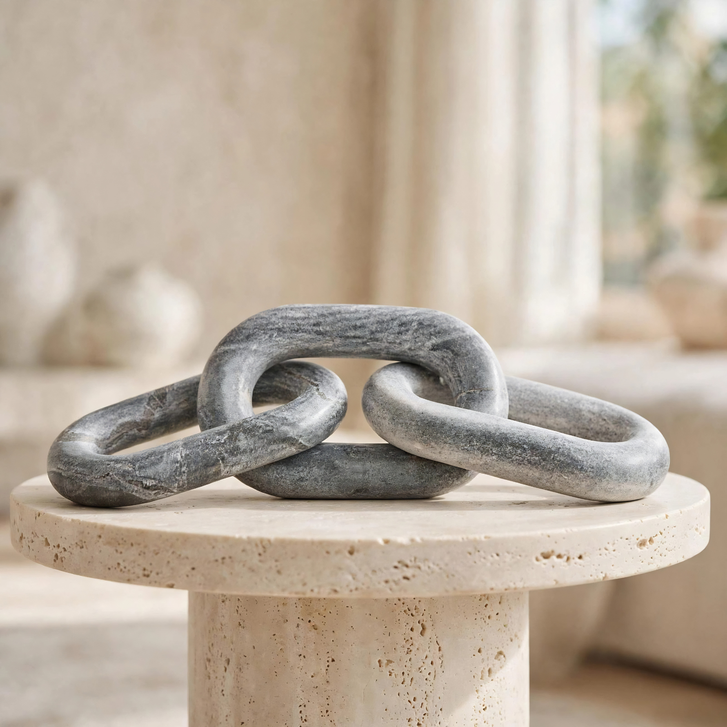 Marble Chain Link Decorative Sculpture