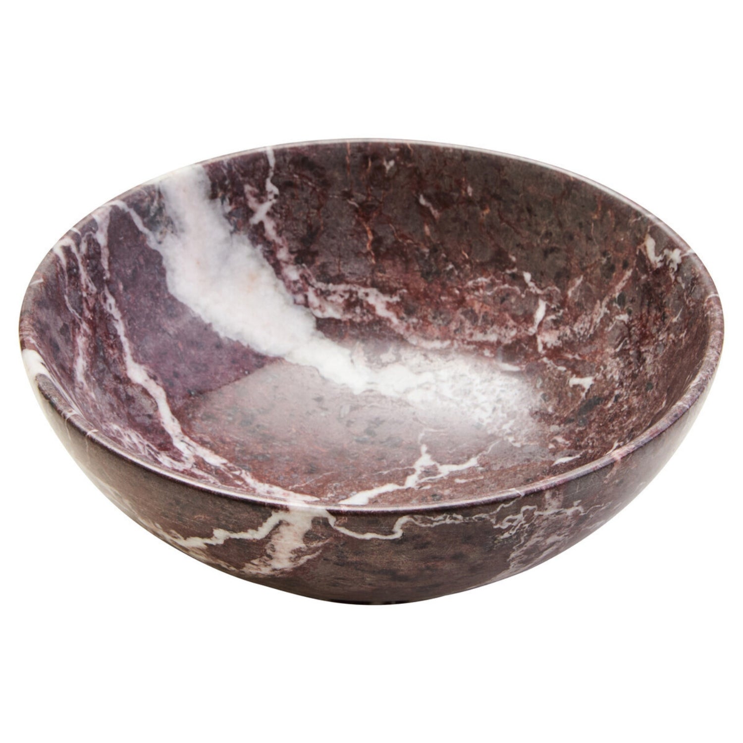 Marble-patterned bowl on a white background
