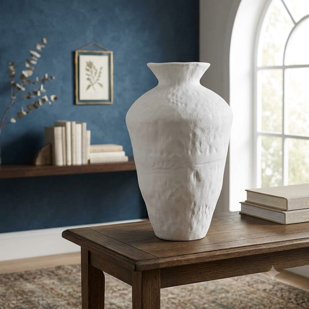Handmade Glazed Finish Ceramic Vase