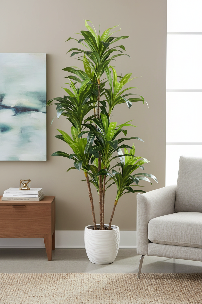 Artificial Dracaena living room