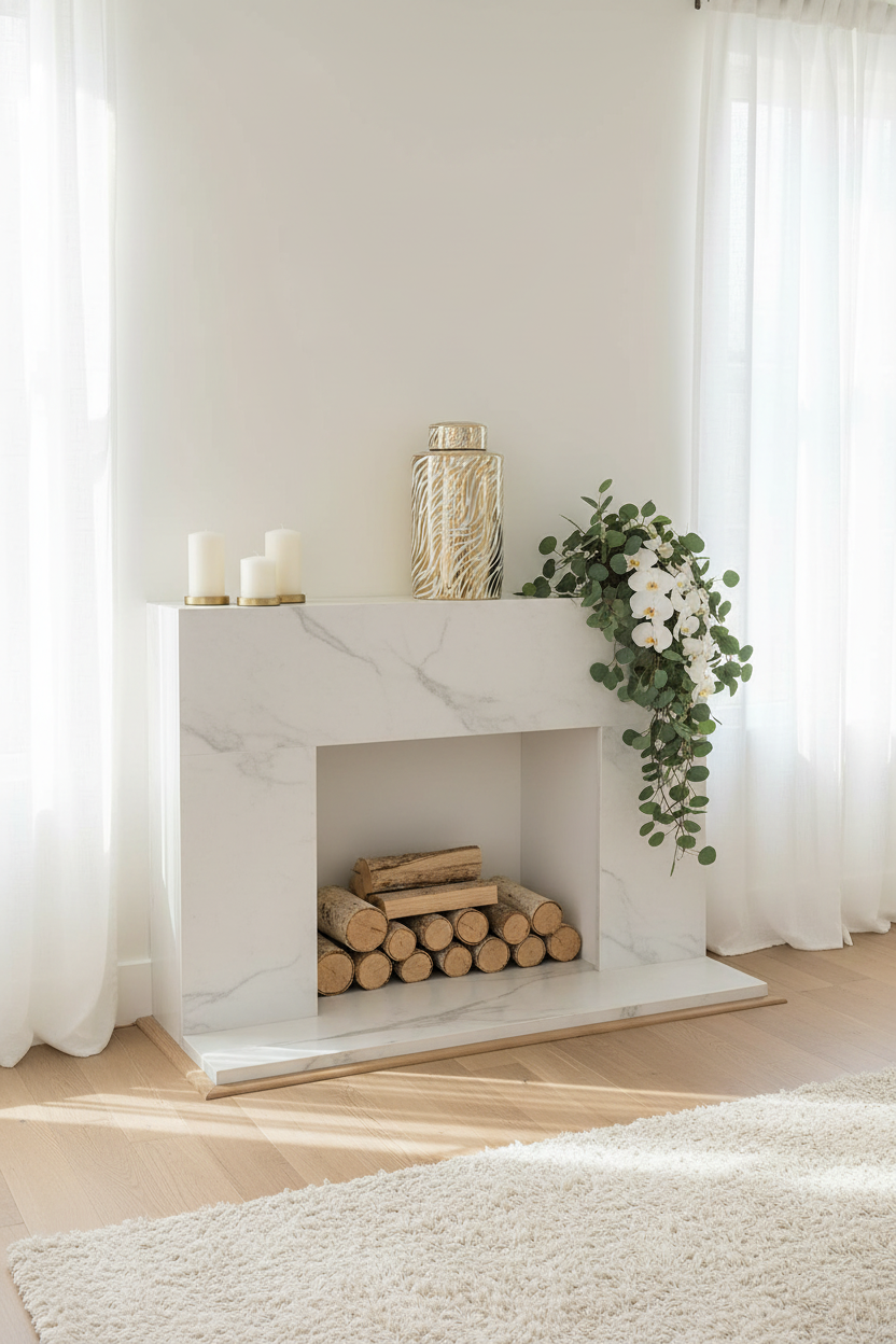 Fireplace Mantle Lifestyle