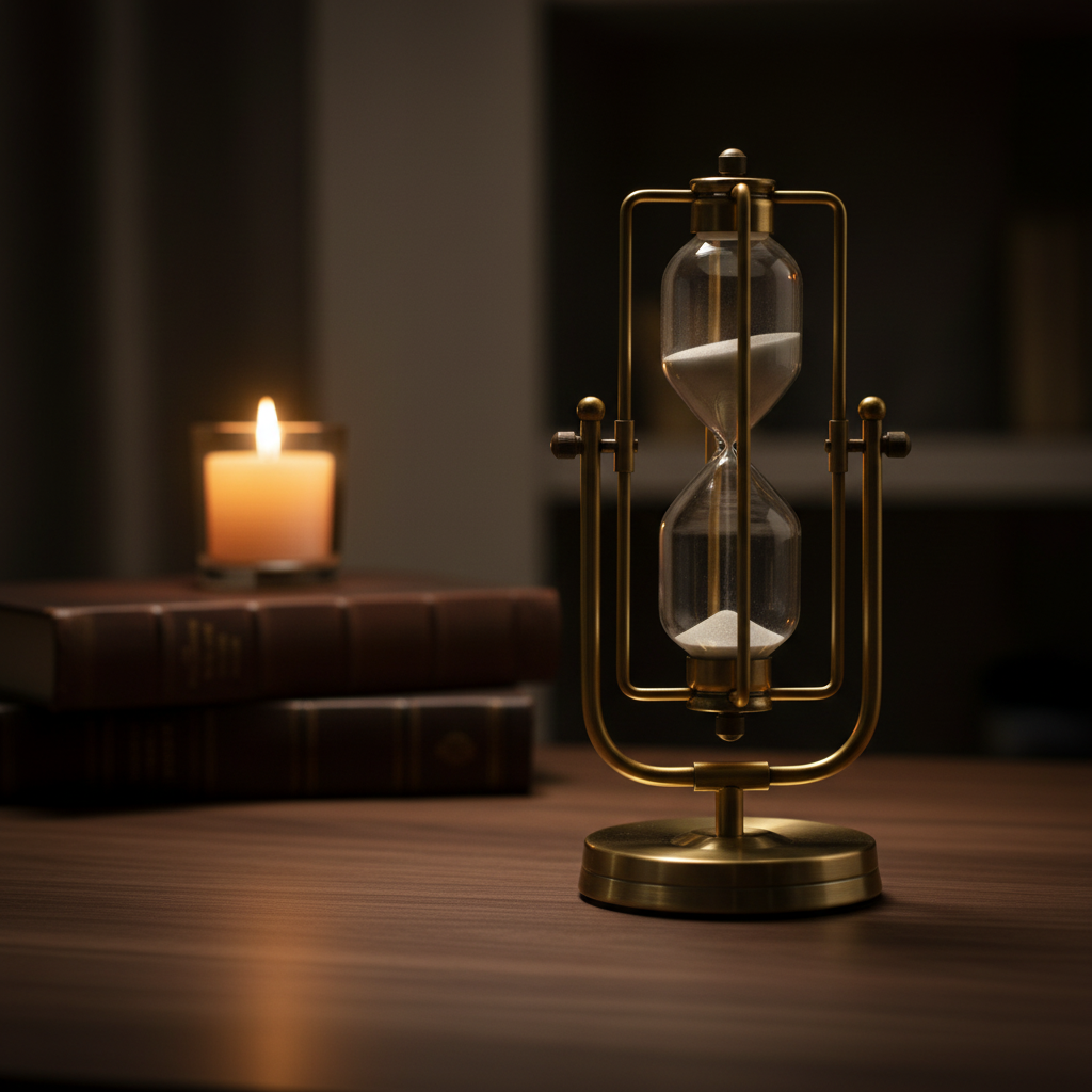 Gold Hourglass - Dark Moody