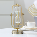 Rotating Sand Hourglass 15Mins Timer Golden