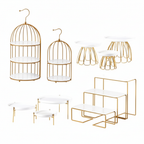 Gold cake stand set - styled dessert table overview
