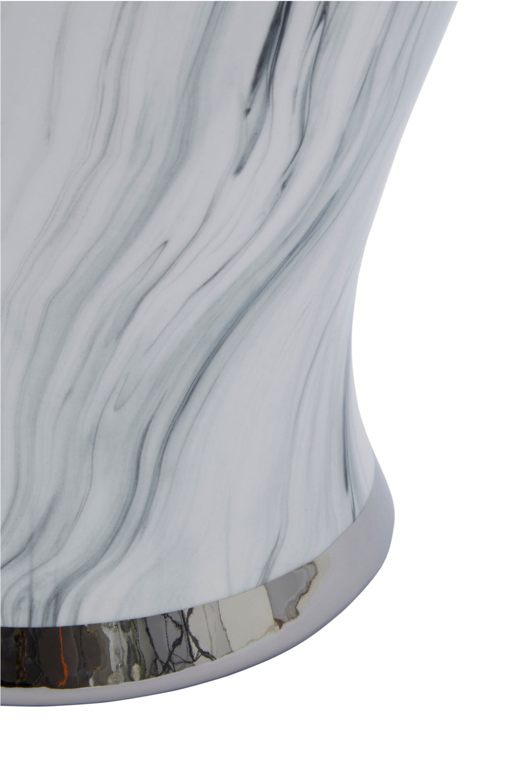 Marmo Marble Effect Ceramic Ginger Jar Large - base detail